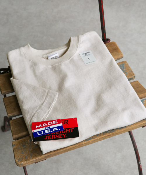 CAMBER(キャンバー)の「【別注】CAMBER×DOORS 8oz MAX WEIGHT T-SHIRTS II(Tシャツ/カットソー・メンズ・ブラウン/ミント/オフホワイト/ネイビー・LARGE/MEDIUM)」の2枚目の写真
