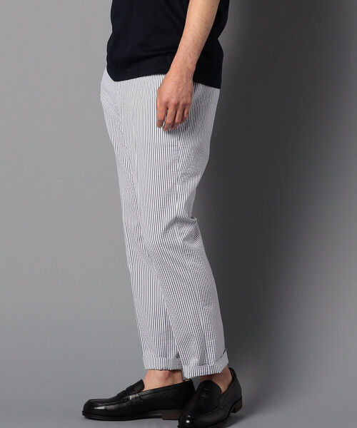 NOLLEY'S goodman（ノーリーズグッドマン）の「COOL MAX シアサッカー セットアップパンツ（その他パンツ・メンズ・ネイビー/ホワイト系その他4/ブルー系その他7・MEDIUM/LARGE/X-LARGE/SMALL）」の2枚目の写真