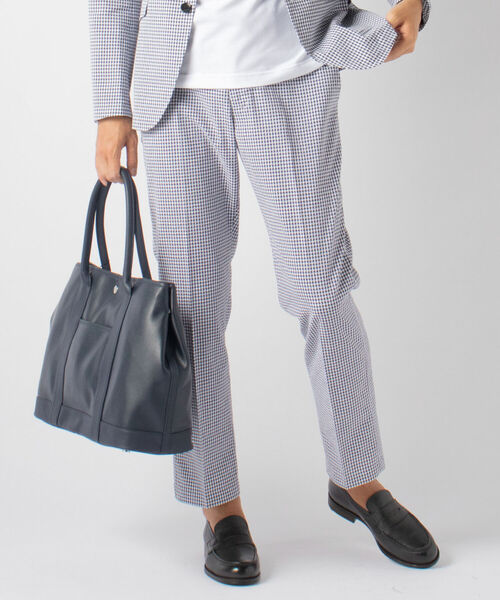 NOLLEY'S goodman（ノーリーズグッドマン）の「COOL MAX シアサッカー セットアップパンツ（その他パンツ・メンズ・ネイビー/ホワイト系その他4/ブルー系その他7・MEDIUM/LARGE/X-LARGE/SMALL）」の6枚目の写真