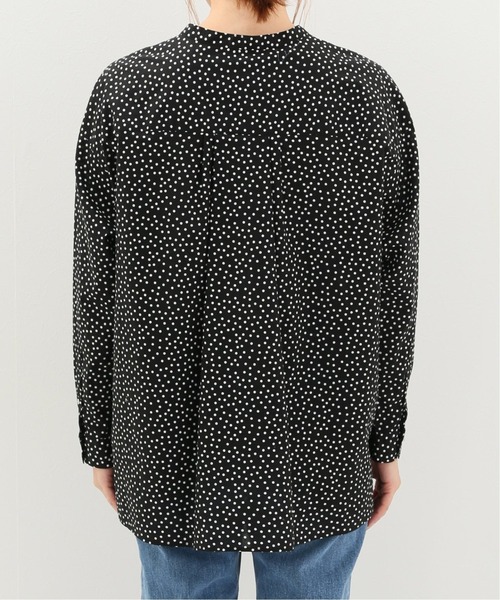 SLOBE IENA(スローブイエナ)の「マルチパターンオーバーシャツ【手洗い可能】◆(シャツ/ブラウス・レディース・ブラック系その他/ブラック/ブルー・FREE)」の21枚目の写真