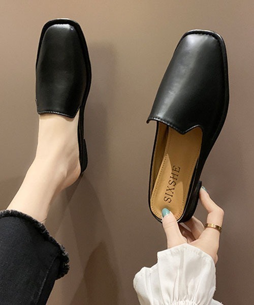 SVEC(シュベック)の「スクエアトゥ ミュール サンダル(サンダル・レディース・ホワイト/ベージュ/ブラック・38/36/37/39/35)」の8枚目の写真