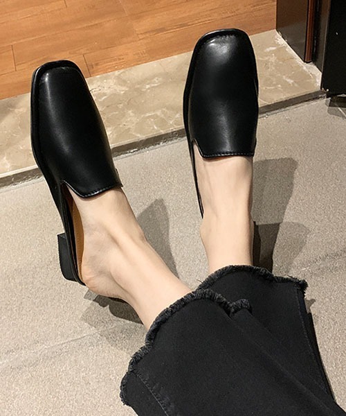 SVEC(シュベック)の「スクエアトゥ ミュール サンダル(サンダル・レディース・ホワイト/ベージュ/ブラック・38/36/37/39/35)」の14枚目の写真