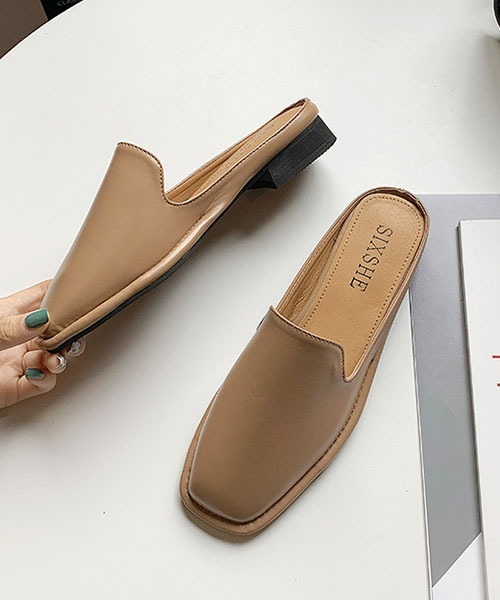 SVEC(シュベック)の「スクエアトゥ ミュール サンダル(サンダル・レディース・ホワイト/ベージュ/ブラック・38/36/37/39/35)」の19枚目の写真