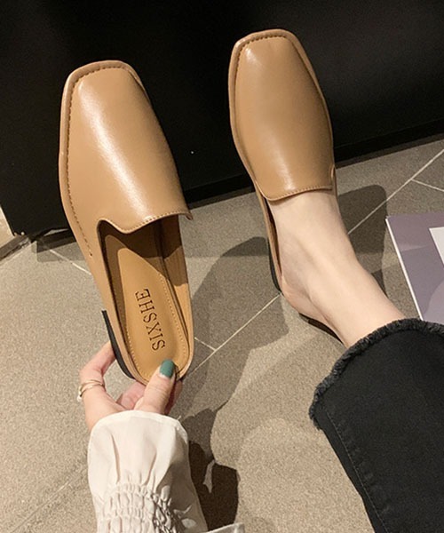 SVEC(シュベック)の「スクエアトゥ ミュール サンダル(サンダル・レディース・ホワイト/ベージュ/ブラック・38/36/37/39/35)」の22枚目の写真