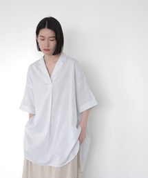 スキッパー開襟BIGシャツチュニック　＊
