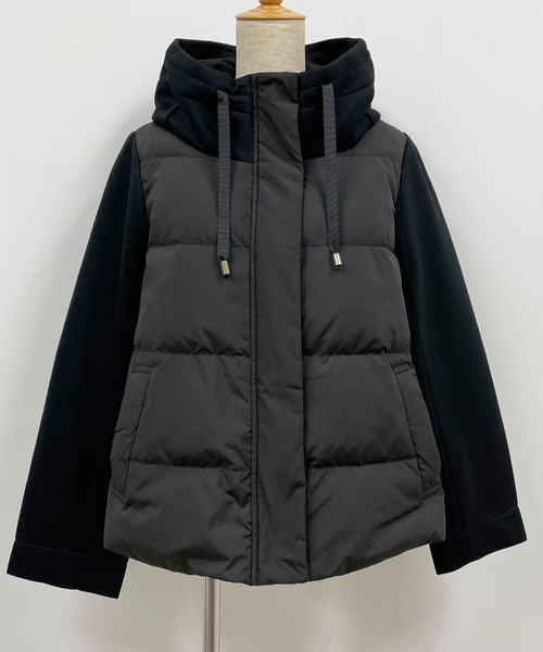 PICCIN（ピッチン）の「ダウン切り替えボンディングコート（ダウンジャケット/コート・レディース・ベージュ/モカ/ブラック・L/M）」の7枚目の写真