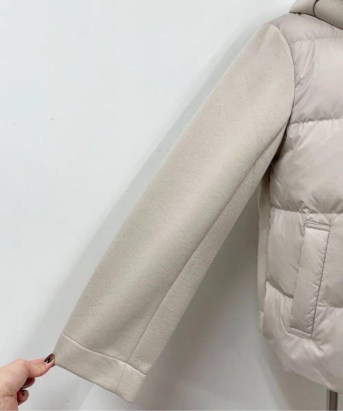 PICCIN（ピッチン）の「ダウン切り替えボンディングコート（ダウンジャケット/コート・レディース・ベージュ/モカ/ブラック・L/M）」の18枚目の写真