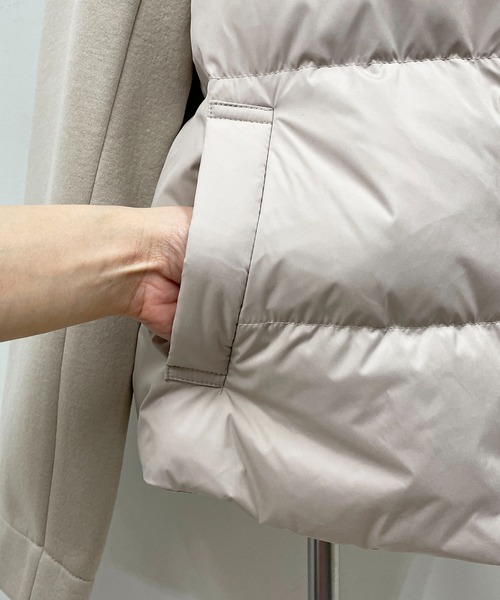 PICCIN（ピッチン）の「ダウン切り替えボンディングコート（ダウンジャケット/コート・レディース・ベージュ/モカ/ブラック・L/M）」の19枚目の写真