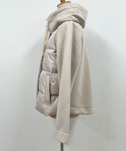 PICCIN（ピッチン）の「ダウン切り替えボンディングコート（ダウンジャケット/コート・レディース・ベージュ/モカ/ブラック・L/M）」の10枚目の写真