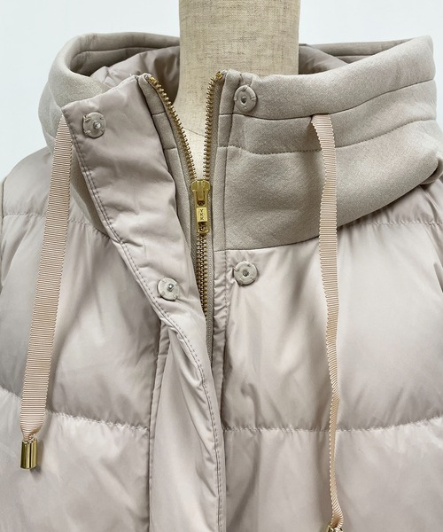 PICCIN（ピッチン）の「ダウン切り替えボンディングコート（ダウンジャケット/コート・レディース・ベージュ/モカ/ブラック・L/M）」の13枚目の写真