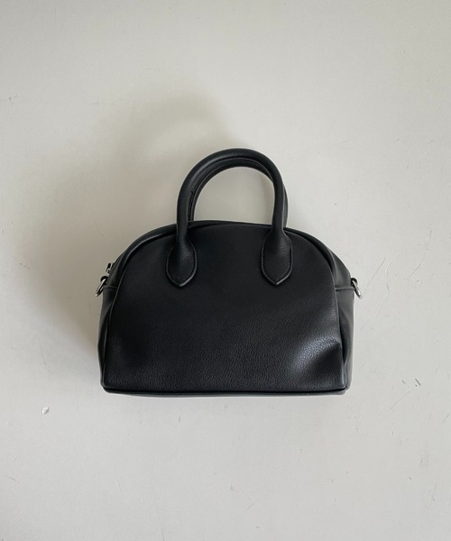 CANAL JEAN(キャナルジーン)の「El mar(エルマール) フェイクレザーラウンドバッグ(ハンドバッグ・レディース・ブラック・ONE SIZE)」の6枚目の写真