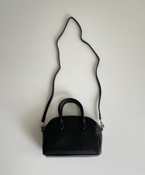 CANAL JEAN(キャナルジーン)の「El mar(エルマール) フェイクレザーラウンドバッグ(ハンドバッグ・レディース・ブラック・ONE SIZE)」の8枚目の写真