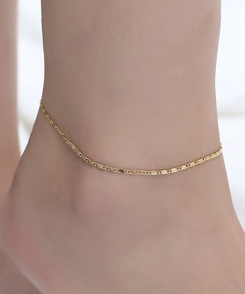 Fun & Daily（ファンアンドデイリー）の「F&D : チェーンアンクレット（アンクレット・レディース・シルバー/ゴールド・FREE）」の4枚目の写真