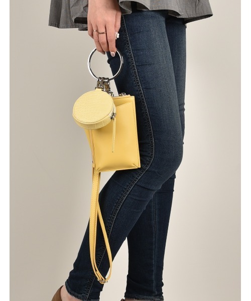 ANNA SUI NYC ケース付き キルト ショルダーバッグ KHAKI 23FA-I
