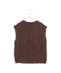 ケーブルニットベスト■90～140cm