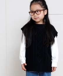 MAKE YOUR DAY | ケーブルニットベスト■90～140cm(ベスト)