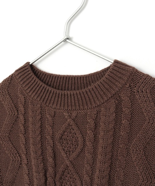 MAKE YOUR DAY（メイクユアデイ）の「ケーブルニットベスト■90～140cm（ベスト・キッズ・アイボリー/ブラック/ブラウン・100/140/110/130/120/90）」の16枚目の写真
