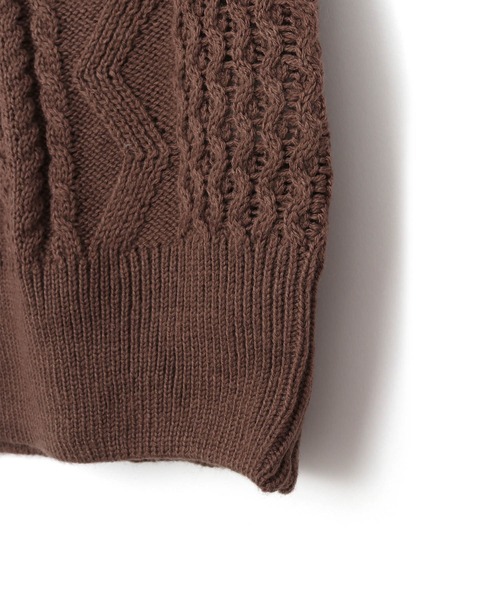 MAKE YOUR DAY（メイクユアデイ）の「ケーブルニットベスト■90～140cm（ベスト・キッズ・アイボリー/ブラック/ブラウン・100/140/110/130/120/90）」の19枚目の写真
