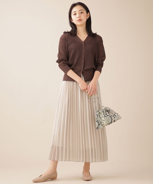 NANO universe（ナノユニバース）の「WEB限定/ブライトプリーツスカート（スカート・レディース・ライトグレー/パープル/イエロー/ブルー・FREE）」の5枚目の写真