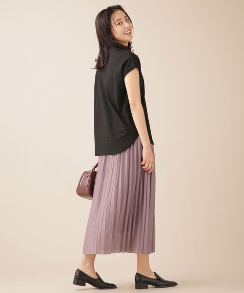 NANO universe（ナノユニバース）の「WEB限定/ブライトプリーツスカート（スカート・レディース・ライトグレー/パープル/イエロー/ブルー・FREE）」の8枚目の写真