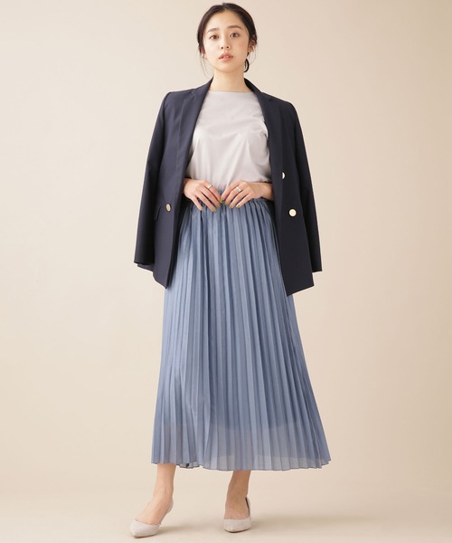 NANO universe（ナノユニバース）の「WEB限定/ブライトプリーツスカート（スカート・レディース・ライトグレー/パープル/イエロー/ブルー・FREE）」の11枚目の写真