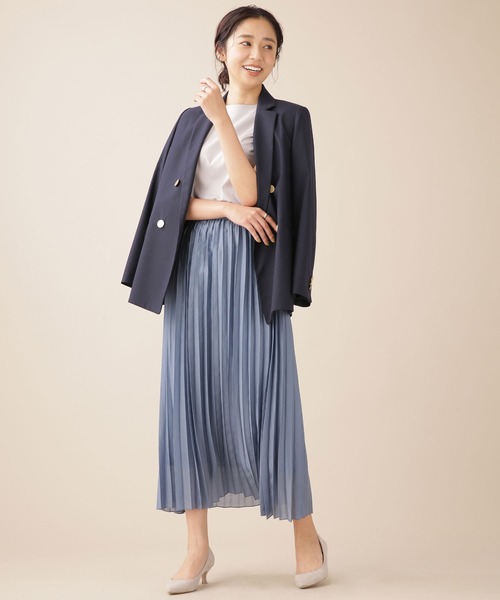 NANO universe（ナノユニバース）の「WEB限定/ブライトプリーツスカート（スカート・レディース・ライトグレー/パープル/イエロー/ブルー・FREE）」の12枚目の写真