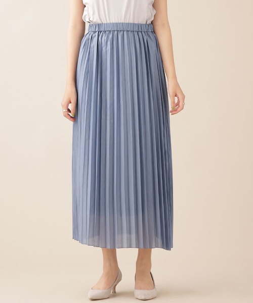 NANO universe（ナノユニバース）の「WEB限定/ブライトプリーツスカート（スカート・レディース・ライトグレー/パープル/イエロー/ブルー・FREE）」の13枚目の写真