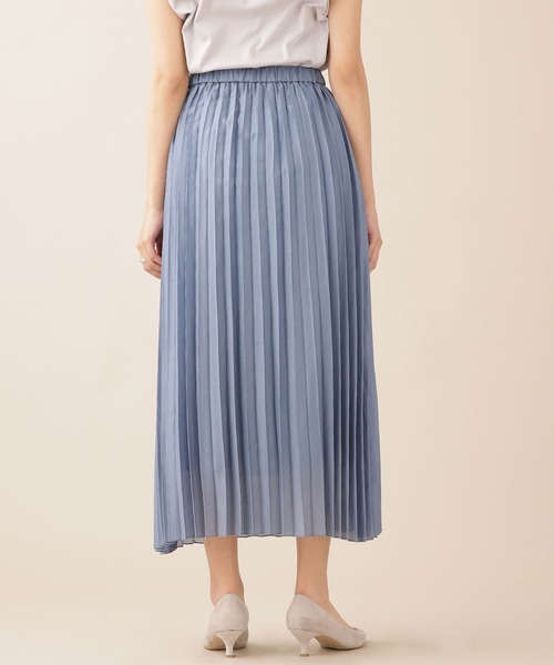 NANO universe（ナノユニバース）の「WEB限定/ブライトプリーツスカート（スカート・レディース・ライトグレー/パープル/イエロー/ブルー・FREE）」の15枚目の写真