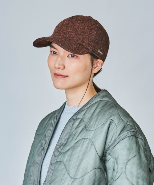 OVERRIDE（オーバーライド）の「OVERRIDE MOON TWEED 6P CAP（キャップ・メンズ・ブラック/ブルー/オレンジ/ブラウン/グレー・57~59cm）」の8枚目の写真