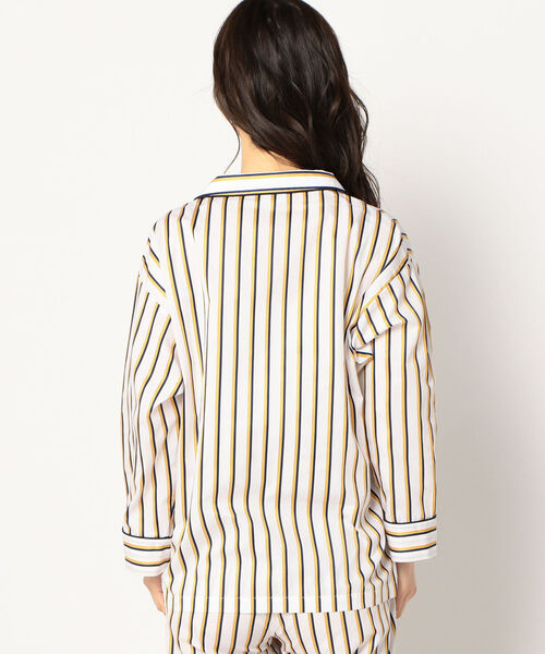 SLEEPY JONES（スリーピージョーンズ）の「SLEEPY JONES:パジャマシャツ SATEEN（シャツ/ブラウス・レディース・イエロー・X-SMALL）」の4枚目の写真