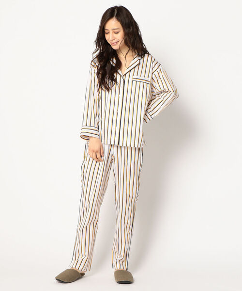 SLEEPY JONES（スリーピージョーンズ）の「SLEEPY JONES:パジャマシャツ SATEEN（シャツ/ブラウス・レディース・イエロー・X-SMALL）」の5枚目の写真