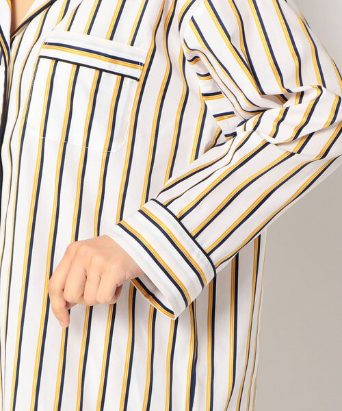 SLEEPY JONES（スリーピージョーンズ）の「SLEEPY JONES:パジャマシャツ SATEEN（シャツ/ブラウス・レディース・イエロー・X-SMALL）」の7枚目の写真