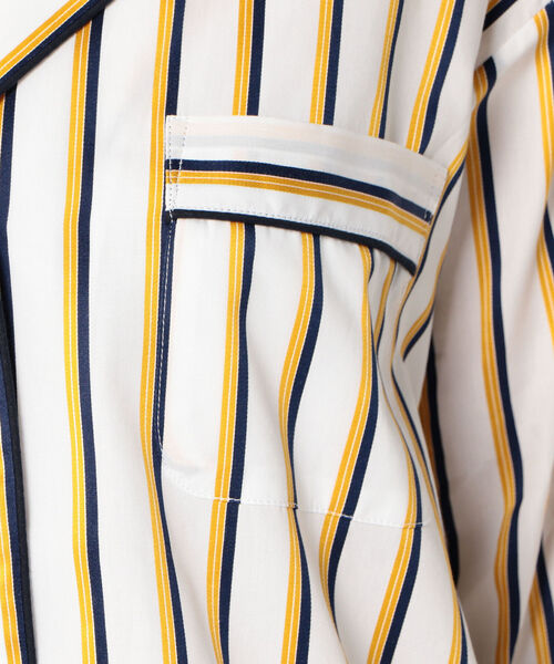 SLEEPY JONES（スリーピージョーンズ）の「SLEEPY JONES:パジャマシャツ SATEEN（シャツ/ブラウス・レディース・イエロー・X-SMALL）」の9枚目の写真