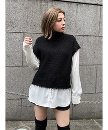 ENVYM | ブロークンニットドッキングＳＨ(シャツ/ブラウス)