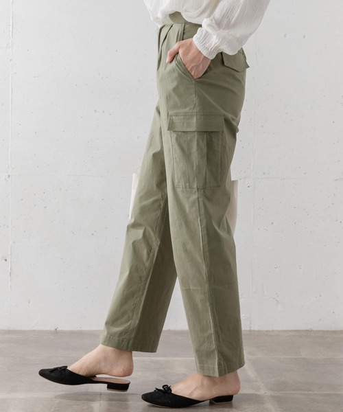 URBAN RESEARCH Sonny Label（アーバンリサーチサニーレーベル）の「ナチュラルストレッチカーゴパンツ（その他パンツ・レディース・ベージュ/カーキ・36/38）」の9枚目の写真