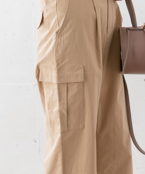 URBAN RESEARCH Sonny Label（アーバンリサーチサニーレーベル）の「ナチュラルストレッチカーゴパンツ（その他パンツ・レディース・ベージュ/カーキ・36/38）」の7枚目の写真