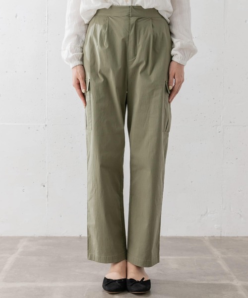 URBAN RESEARCH Sonny Label（アーバンリサーチサニーレーベル）の「ナチュラルストレッチカーゴパンツ（その他パンツ・レディース・ベージュ/カーキ・36/38）」の3枚目の写真