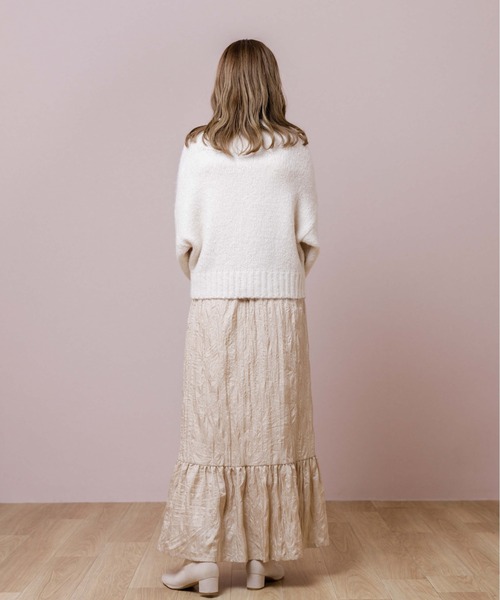 flower（フラワー）の「ムーンティアードスカート（スカート・レディース・アイボリー/ベージュ・FREE）」の6枚目の写真