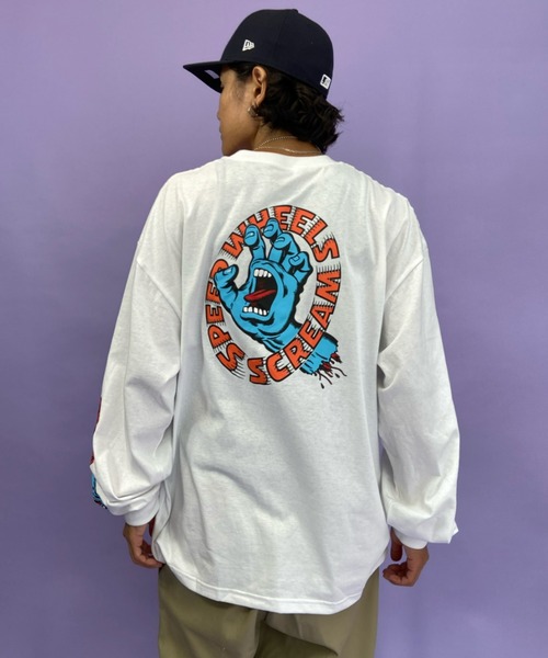 SANTA CRUZ（サンタクルーズ）の「【ZOZOTOWN限定アイテム】 SANTACRUZ/サンタクルーズ バックプリントロンT 502213406（Tシャツ/カットソー・メンズ・ホワイト/ブラック/グリーン・M/L/XL/XXL）」の2枚目の写真