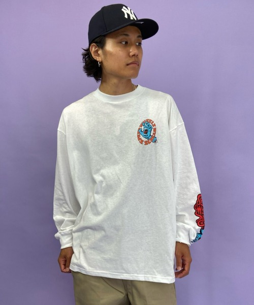 SANTA CRUZ（サンタクルーズ）の「【ZOZOTOWN限定アイテム】 SANTACRUZ/サンタクルーズ バックプリントロンT 502213406（Tシャツ/カットソー・メンズ・ホワイト/ブラック/グリーン・M/L/XL/XXL）」の4枚目の写真