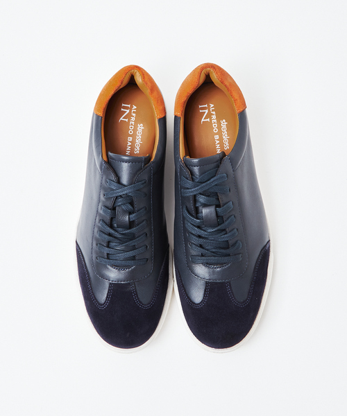 alfredoBANNISTER（アルフレッドバニスター）の「【一部店舗＋WEB限定】ジャーマントレーナー スニーカー（スニーカー・メンズ・ネイビー/ホワイト/ホワイト系その他/ブラック系その他/ブラック・43/44/41/42/40/39/45）」の5枚目の写真