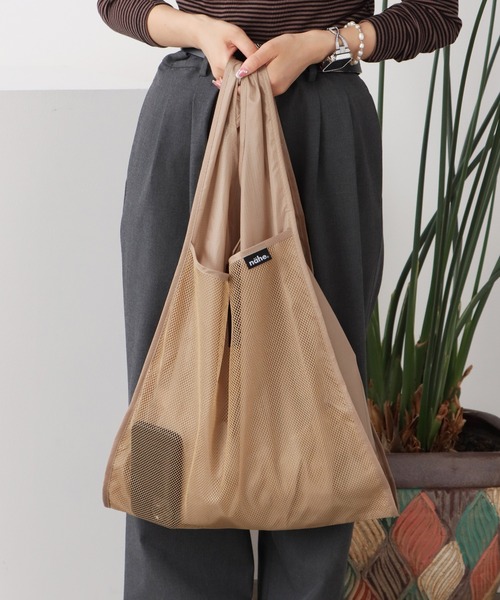 nahe/ネーエ ショッパー エコバッグ/エコトート コンパクト折り畳み