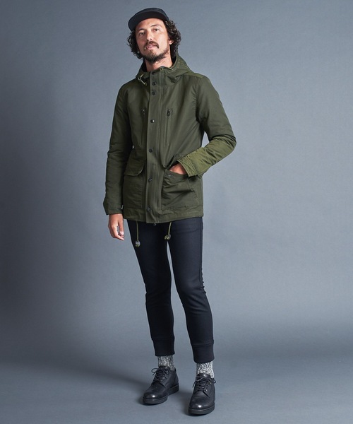 Magine（マージン）の「CTN/NY GROSSGRAIN 3WAY  MOUNTAIN PARKA コットンナイロン グログラン 3WAY マウンテンパーカ（マウンテンパーカー・メンズ・オリーブ/ネイビー/キャメル/ブラック・46/44/48）」の16枚目の写真