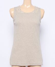 Samansa Mos2 | パーツレース付ノースリーブ(Tシャツ/カットソー)