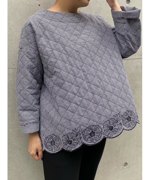 BEARDSLEY（ビアズリー）の「同じ生地でコートもご用意 裾スカラブラウス（シャツ/ブラウス・レディース・ブラック・FREE）」の15枚目の写真