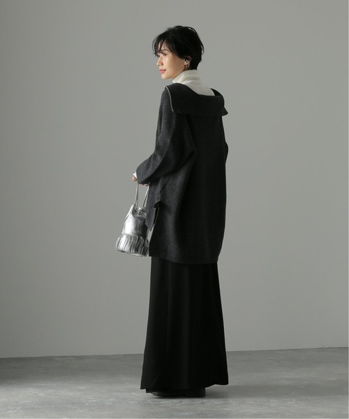 JOURNAL STANDARD(ジャーナルスタンダード)の「ウォッシャブルウール ハーフジップニット(ニット/セーター・レディース・チャコールグレー/ブラック/ホワイト系その他・FREE)」の4枚目の写真