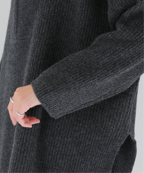 JOURNAL STANDARD(ジャーナルスタンダード)の「ウォッシャブルウール ハーフジップニット(ニット/セーター・レディース・チャコールグレー/ブラック/ホワイト系その他・FREE)」の11枚目の写真