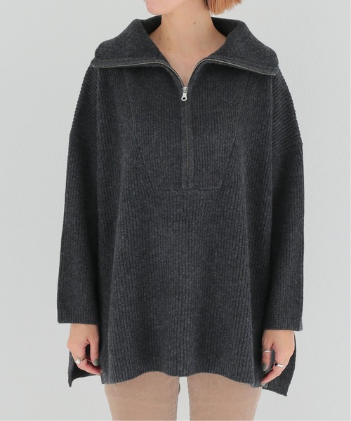 JOURNAL STANDARD(ジャーナルスタンダード)の「ウォッシャブルウール ハーフジップニット(ニット/セーター・レディース・チャコールグレー/ブラック/ホワイト系その他・FREE)」の22枚目の写真