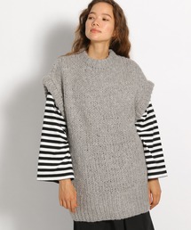 【ichi(イチ)】アクリルウールアルパカニットベスト