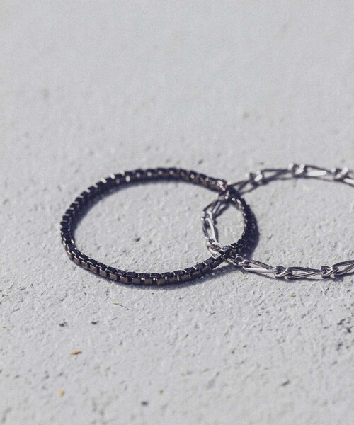 and cloud（アンドクラウド）の「Venetian Chain/Curb Chain Set Ring（リング・レディース・ゴールド系その他/シルバー系その他・S/M）」の3枚目の写真